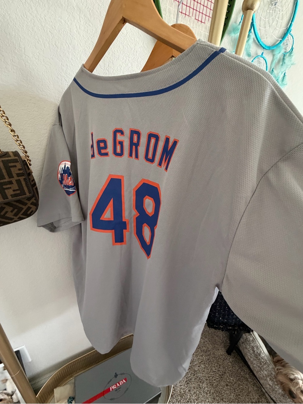 deGROM #48 Grey New York Mets Jersey